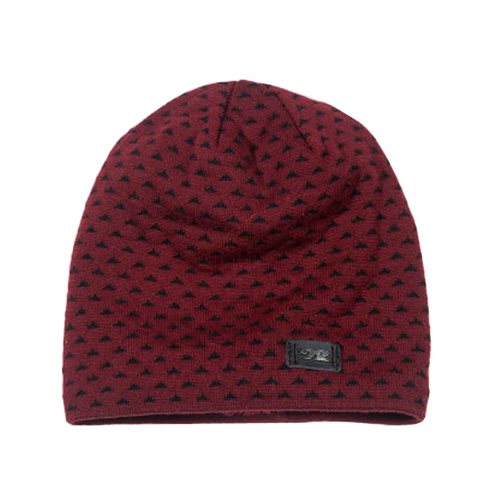 Men's Hat Wool Hat Knitted Hat Winter Cap Beanie for Men Red