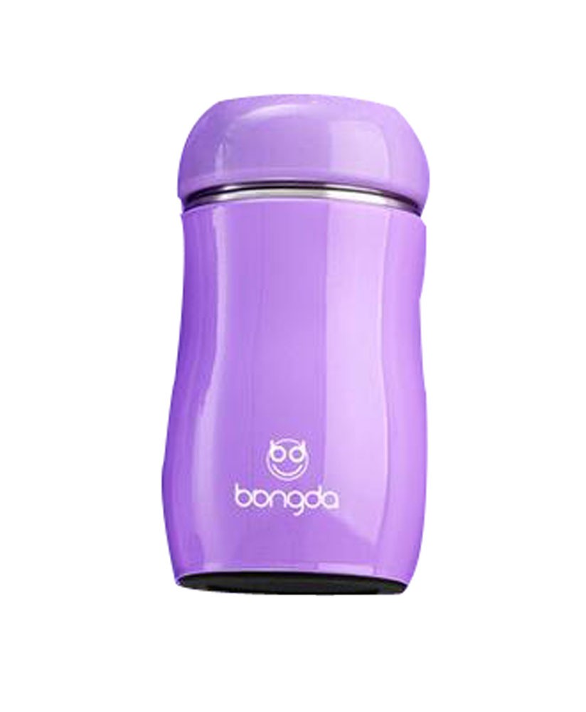 Vacuum Cup Creative Lovely Cup Children Water Bottle Stainless Steel Purple