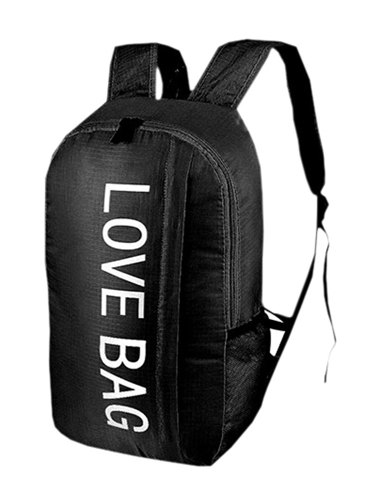 Cool Backpack Outdoor Sports Backpack Water Resistant Foldable Backpacks Black