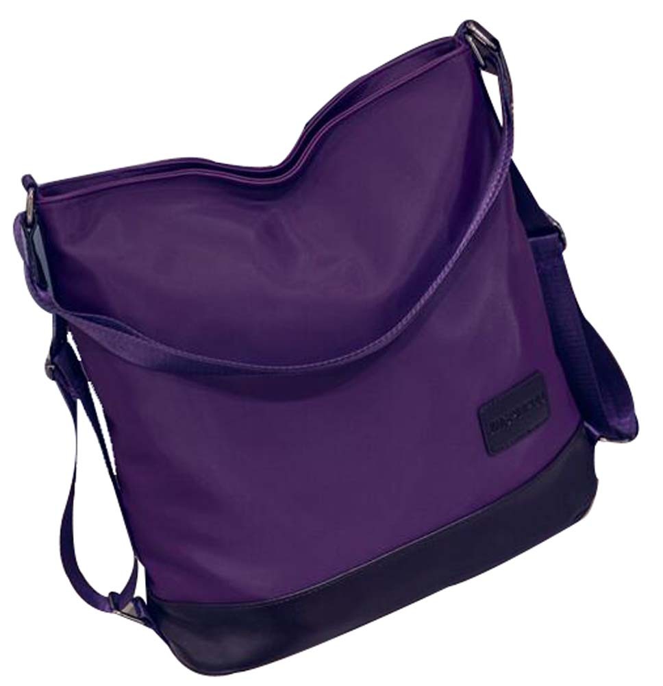 Oxford Cloth Shoulder Bag Dual Shoulder Waterproof Schoolbags Purple