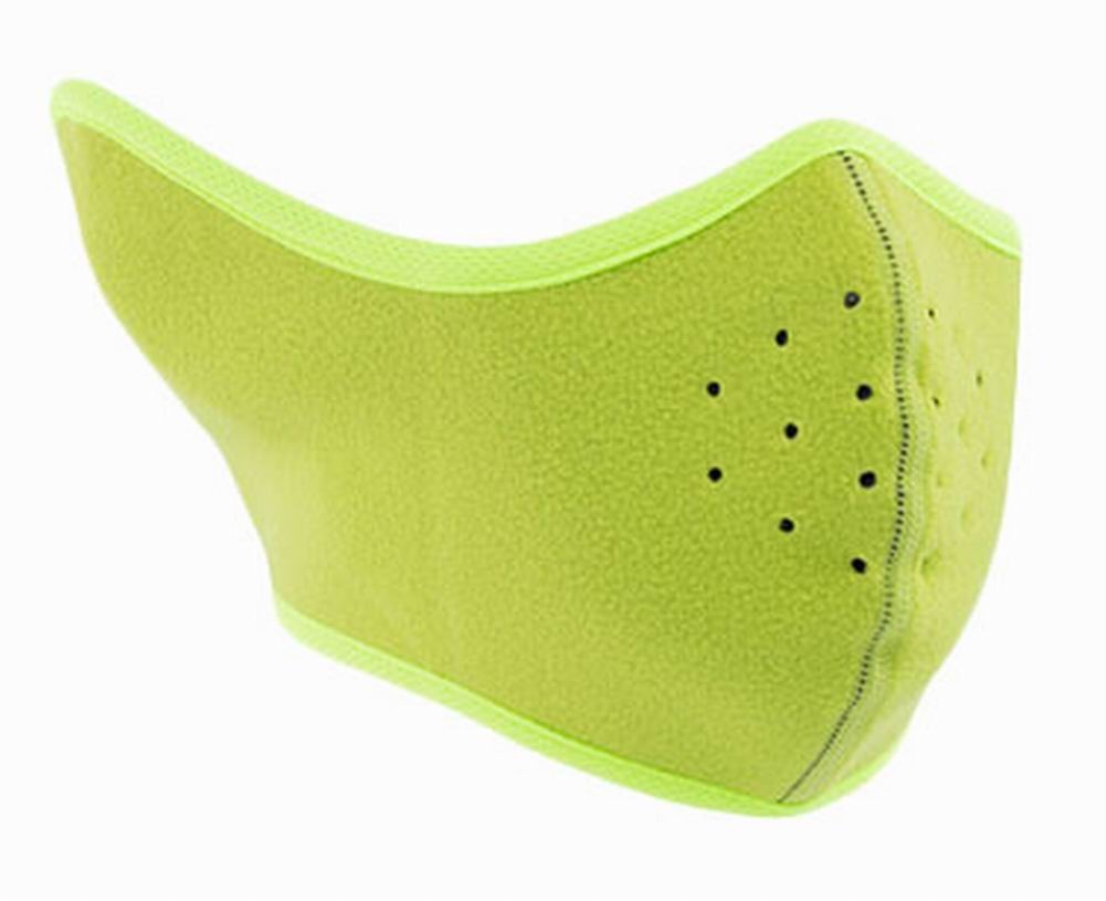Warm Winter Outdoor Cycling Masks Windproof Ski Face Mask, Fluorescent Green