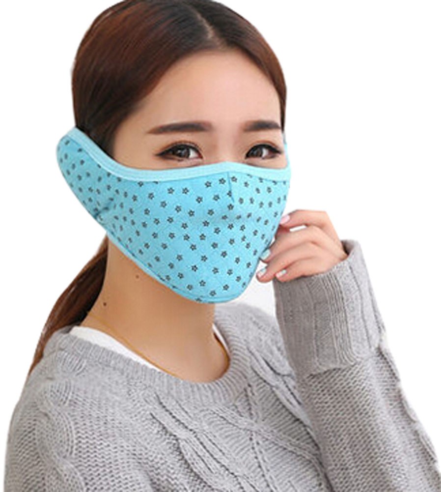 Practical Fashion Cotton Winter Outdoor Cycling Masks Ski Mask Warm Mask Blue