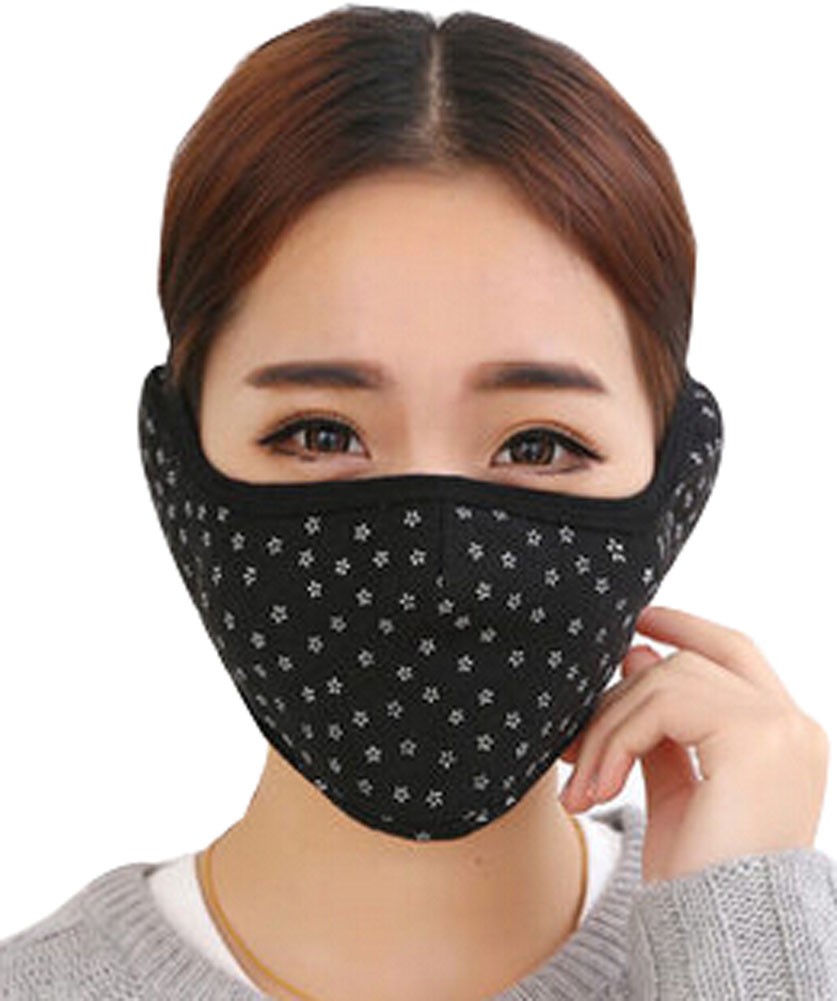 Practical Fashion Cotton Winter Outdoor Cycling Masks Ski Mask Warm Mask Black