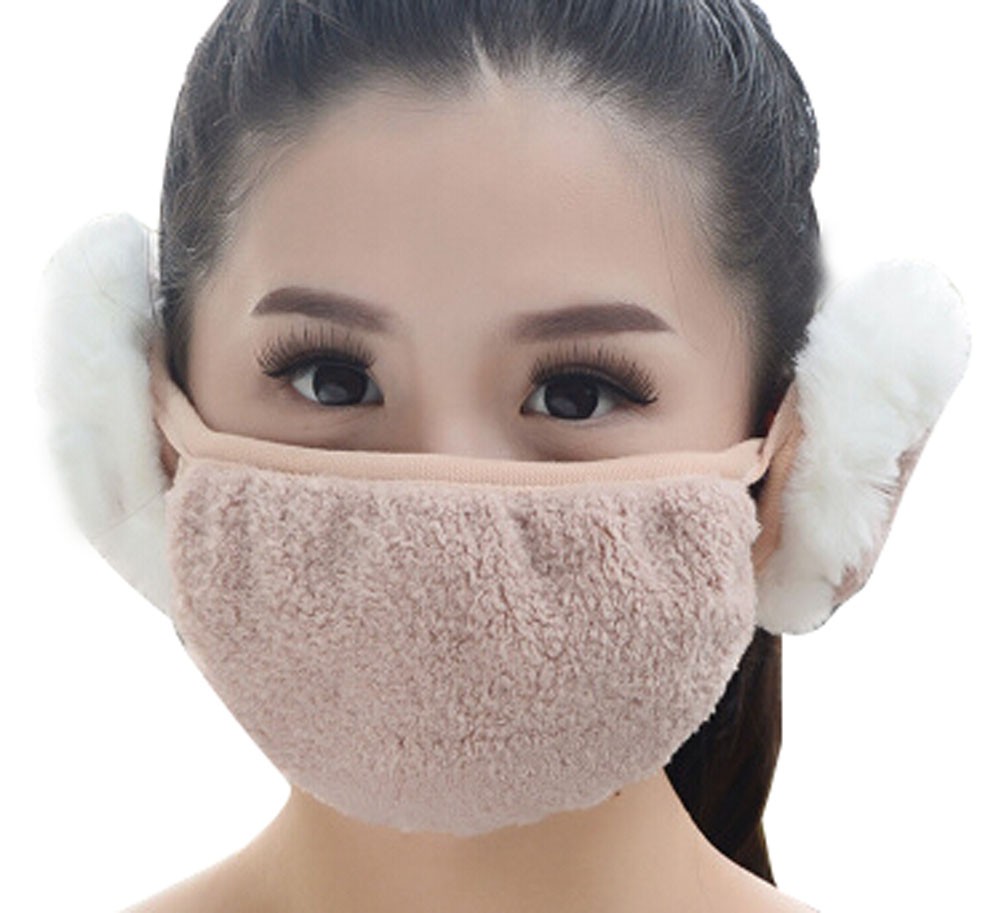 Practical Lovely Cotton Winter Outdoor Cycling Masks Ski Mask Warm Mask Brown