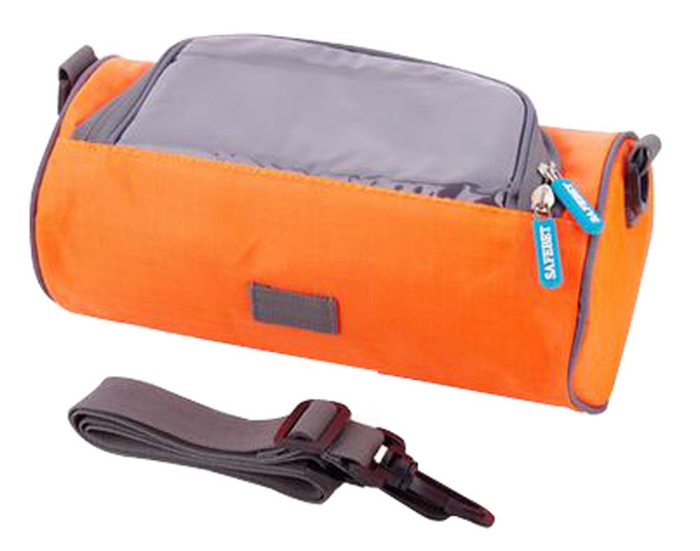Multifunctional Bicycle Handlebar Bag Waterproof Bag Riding Orange