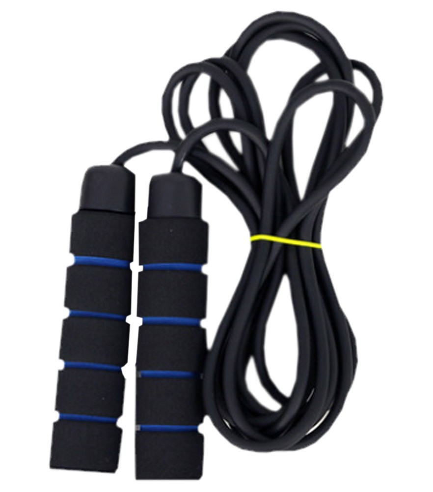 Sports Jump Rope Adjustable Jump Rope Workout Comfortable Handles Rope Blue
