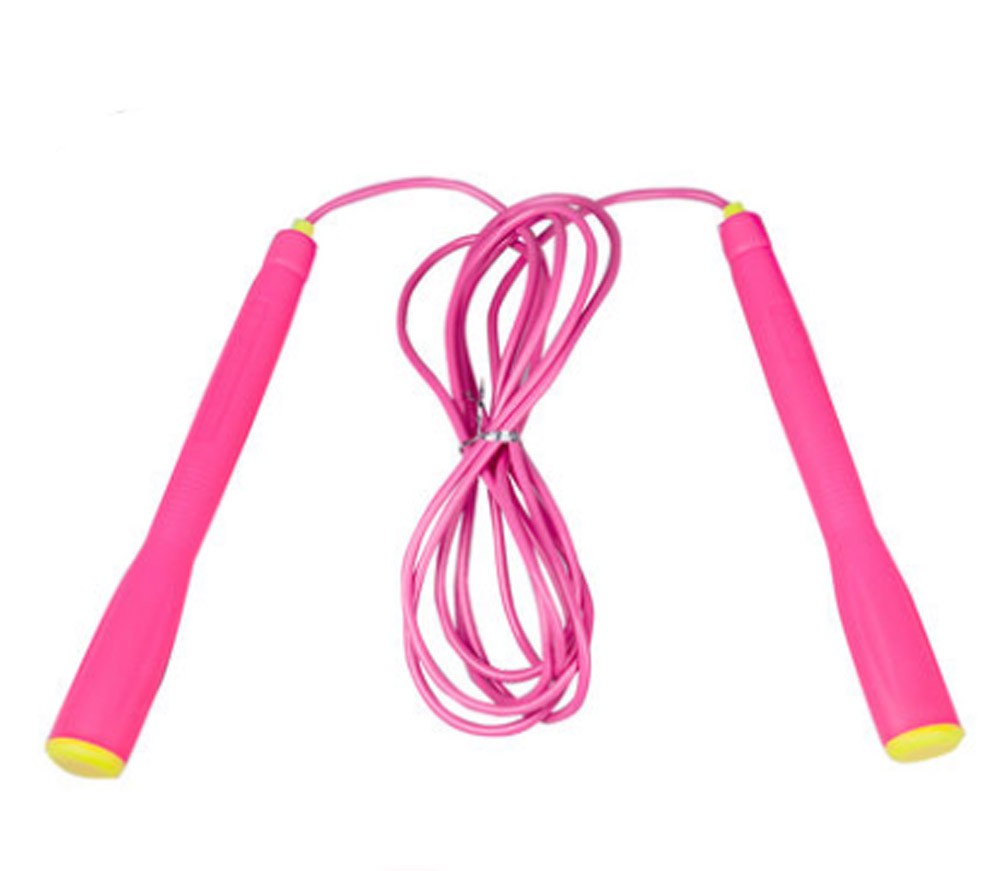 Jump Rope Fitness Training Home Gym Rope Exercises Adjustable Jump Rope Rose Red