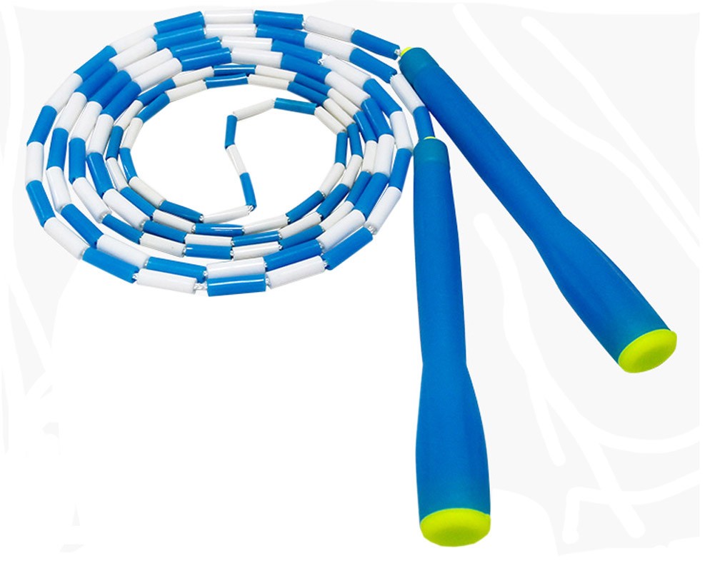 Bamboo shape Jump Rope Adjustable For Cross Training Fitness Blue&White