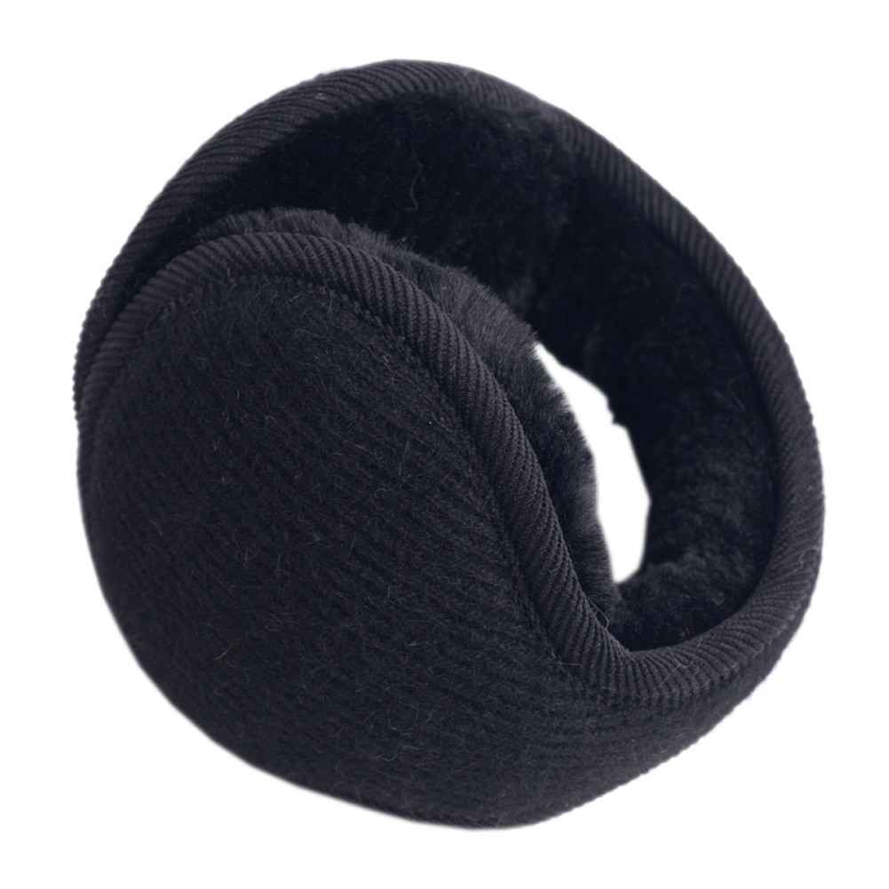 Stripe Black Winter Ear Warmer Foldable Earmuff Women/Men Fashion Ear Cover