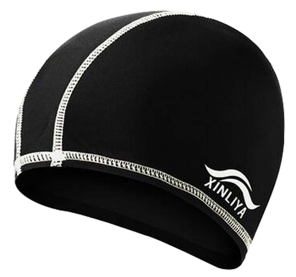 Swimming Hat Adult / Child Cloth Cap Swimming Cap Black
