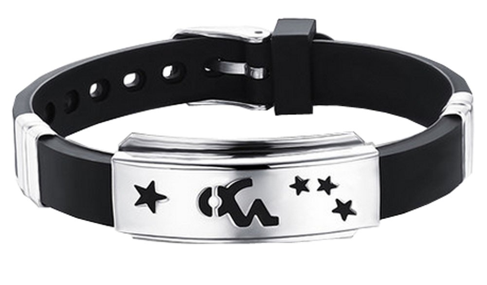 12 Zodiac Bracelets Titanium Steel Wristbands - Capricorn