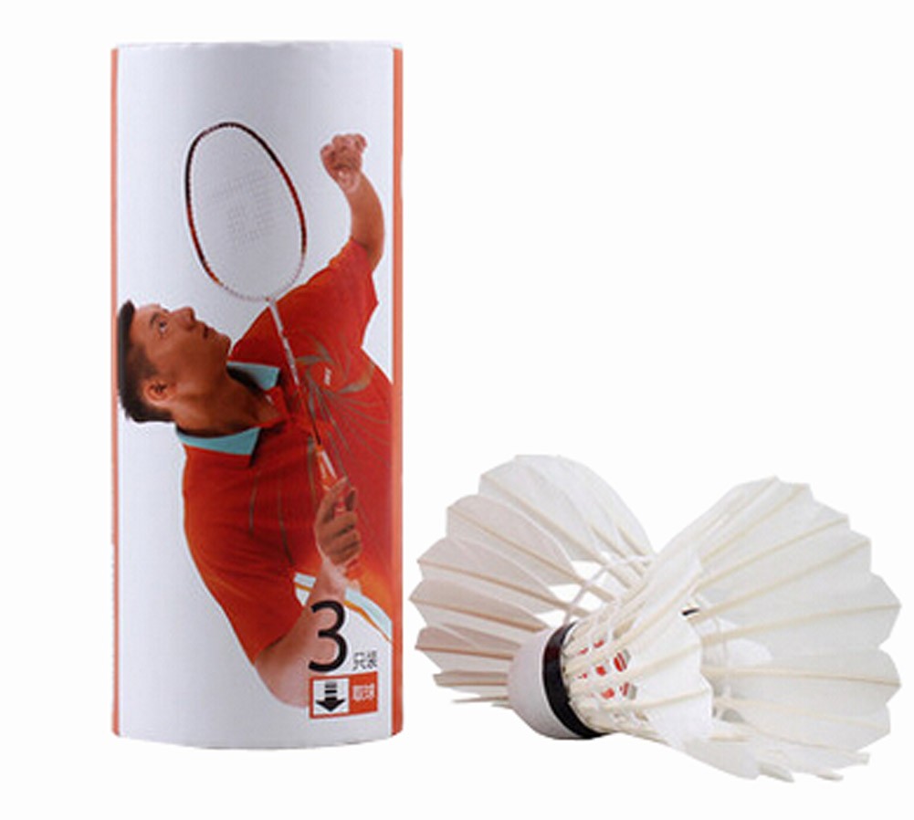 Goose Feather Badminton Training Ball Flight Stability Recreation 6PCS