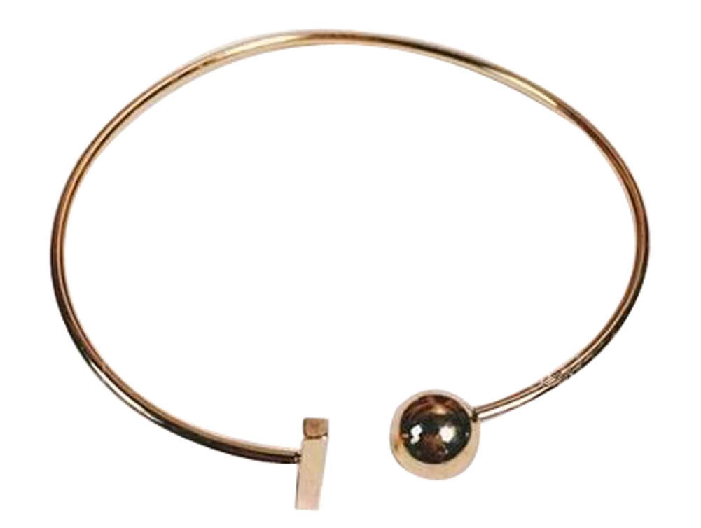 Jewelry Stores Charm Minimalist Metal Bangle Bracelet For Woman Golden