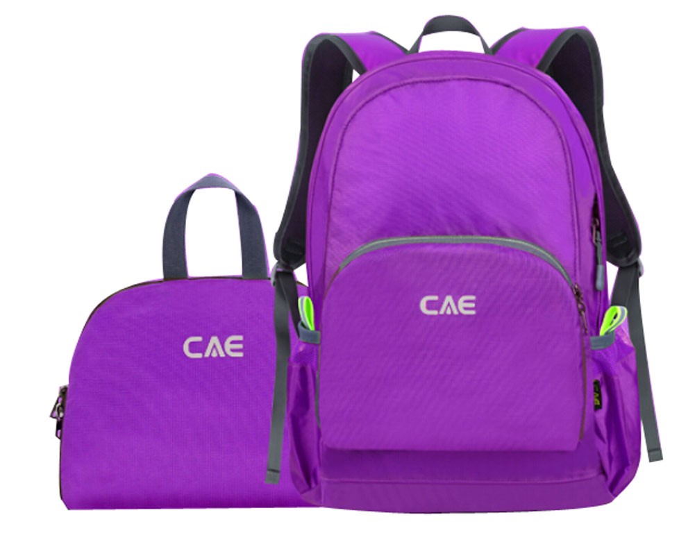 Folding Backpack??Portable And Versatile Waterproof Hiking Pack Purple