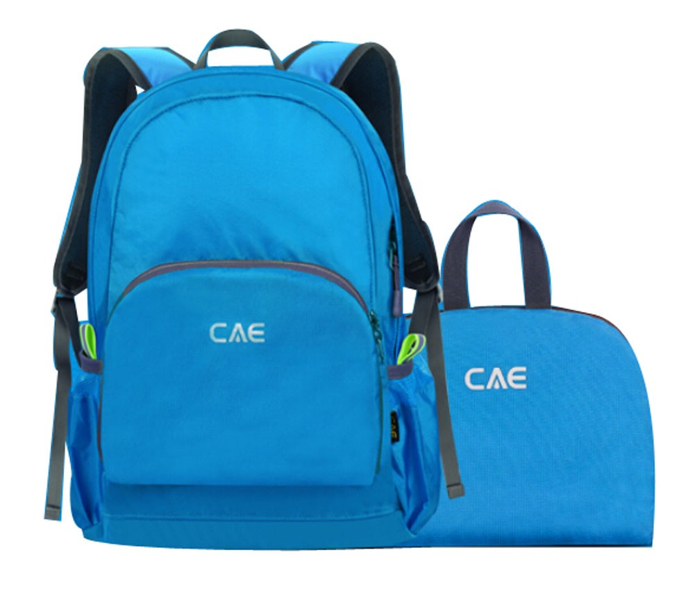 Folding Backpack??Portable And Versatile Waterproof Hiking Pack Cyan