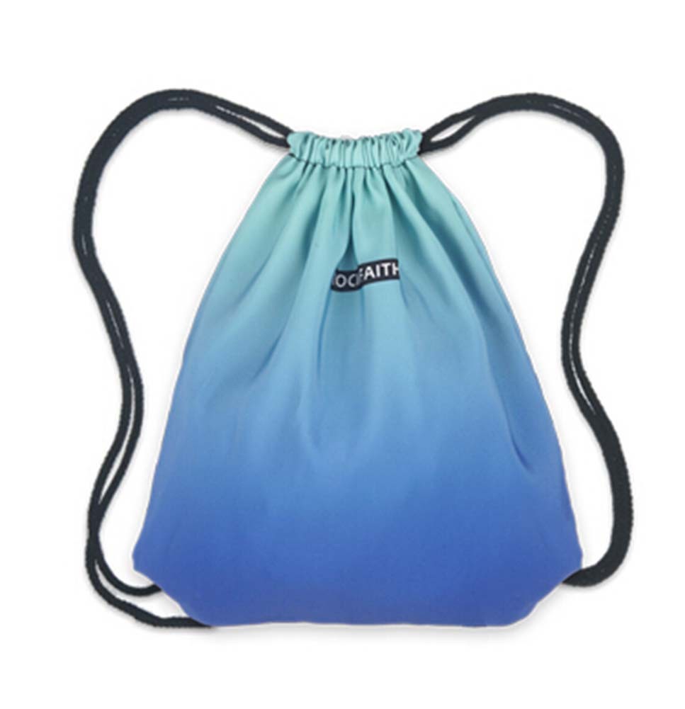 Gradient Cinch Bag Sport Backpack Drawstring Home Travel Storage Use String Bag