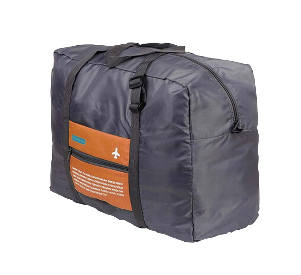 Large Duffel Bag Durable Travel Foldable Multifunctional Storage Bag Orange