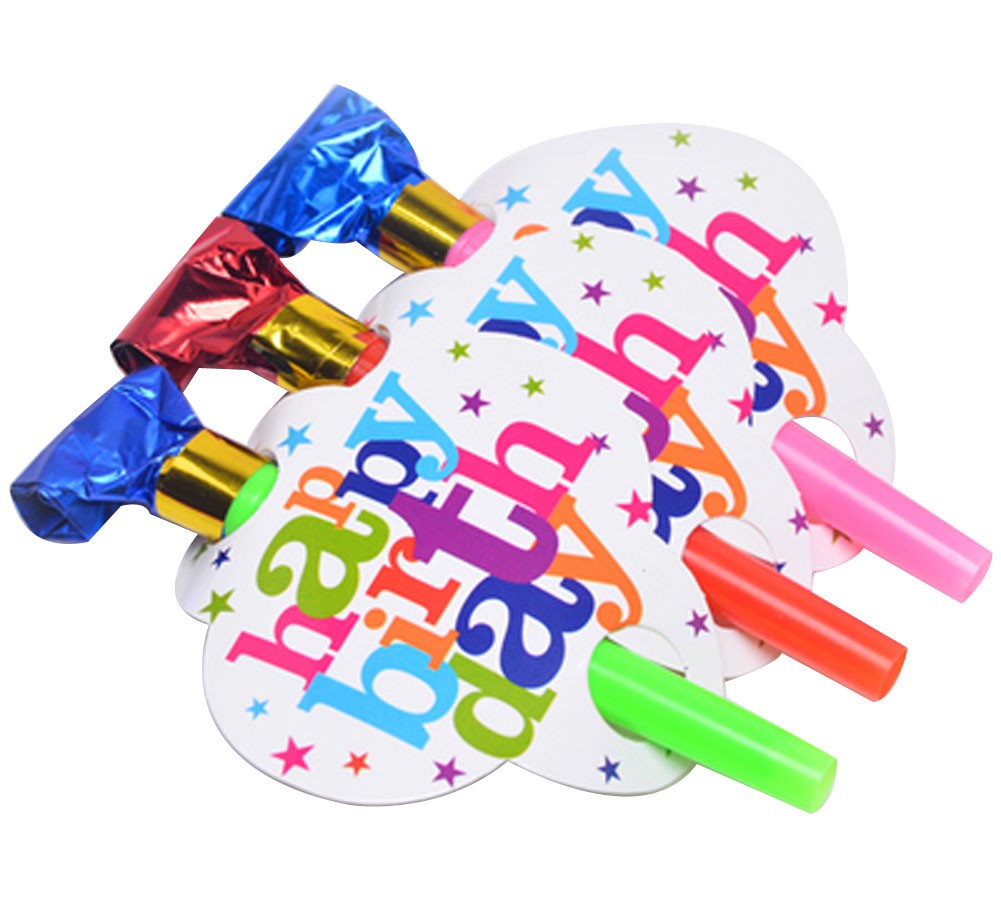 Set Of 20 Birthday Party Noisemakers For Kids Party Supplies(Color Random)