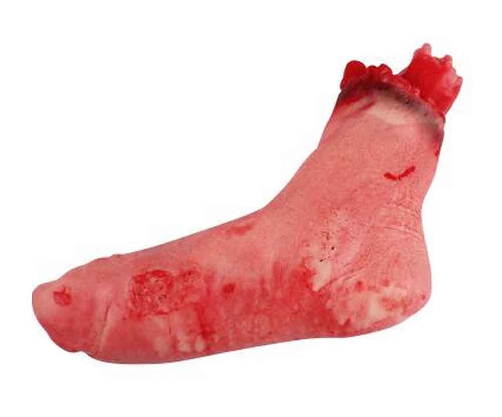 Set of 2 Halloween Scary Decorations Fake Bloody Body Parts Props [A]