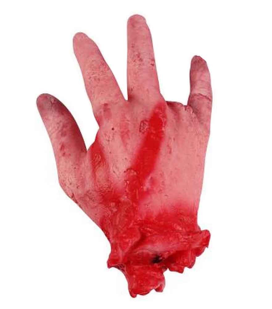 Set of 2 Halloween Scary Decorations Fake Bloody Body Parts Props [D]