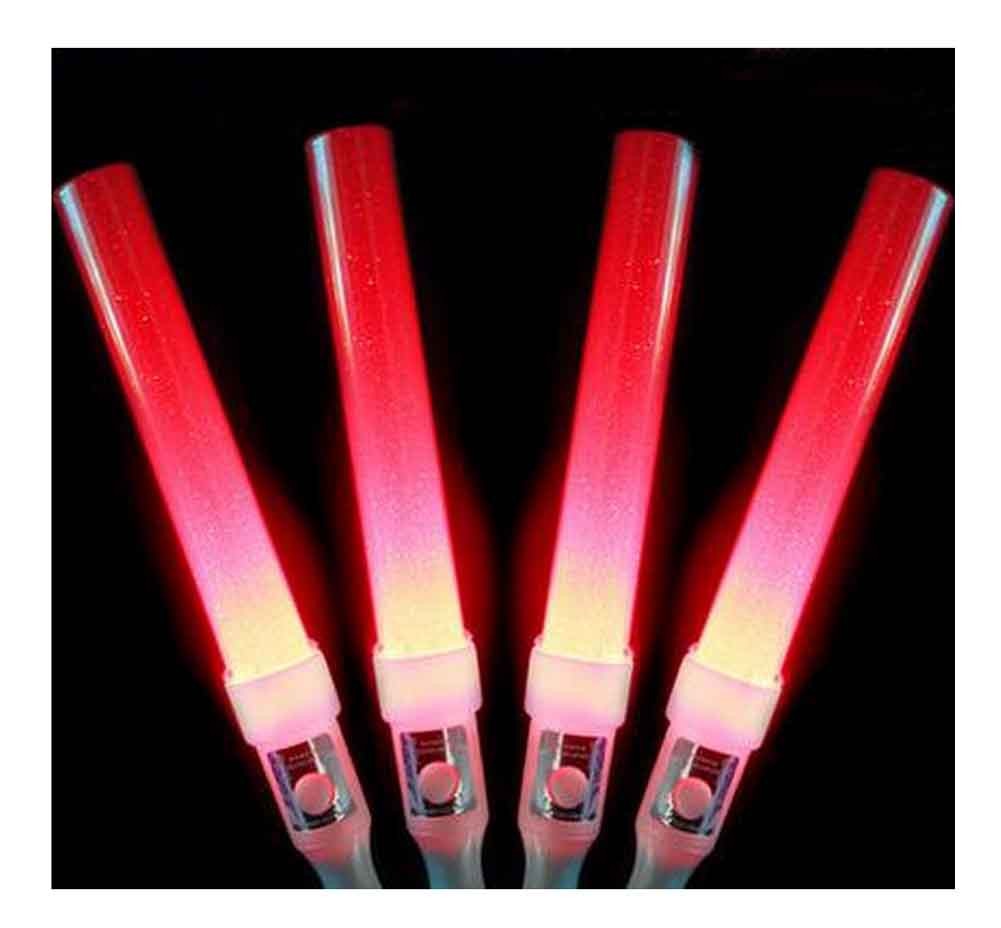 Set of 4 Light Sticks, for Party Supplies, Festivals [Red]