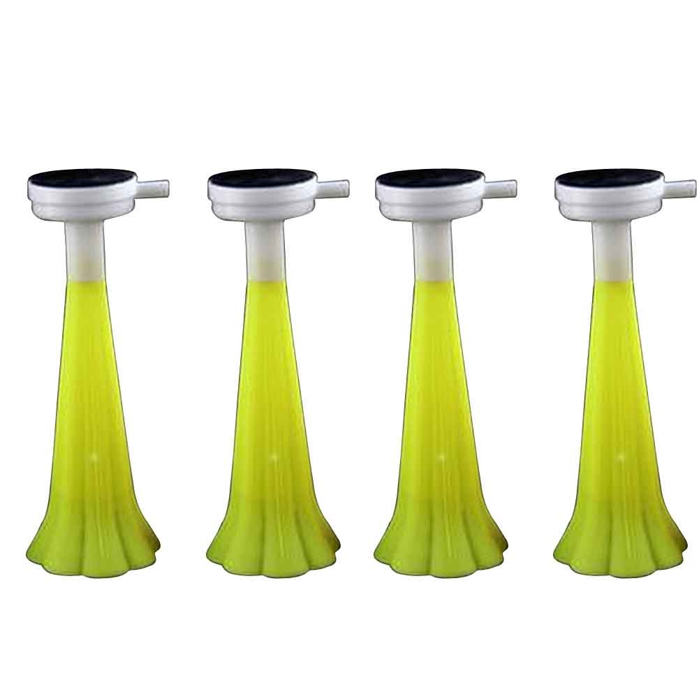 Set of 4 Plastic Vuvuzela Stadium Horn Noise Maker for Football Games [Yellow]