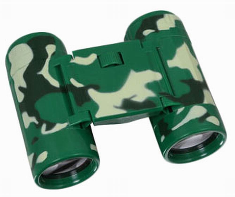 Kids Toy Binoculars Telescope Science Explore Educational Toys, Camouflage Green
