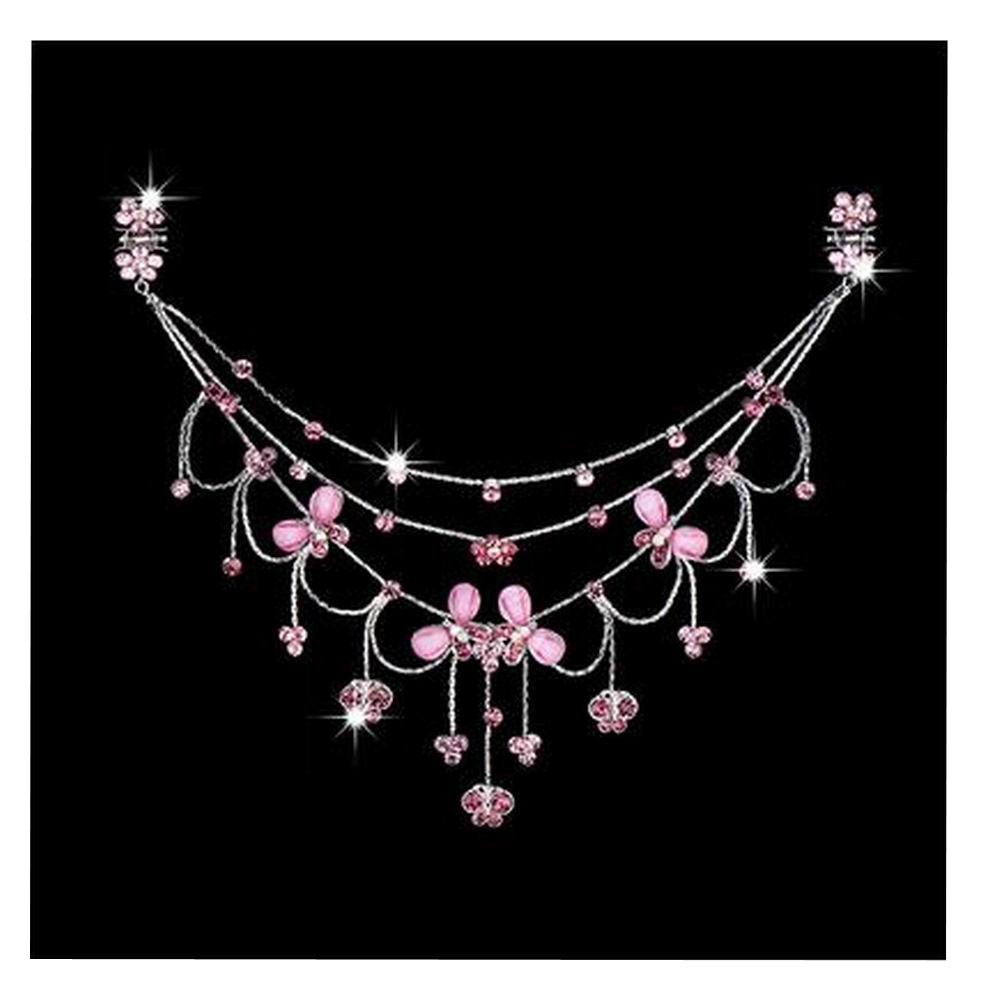 Princess Dress up Accessories Jewelry  Forehead Chain [Pink]