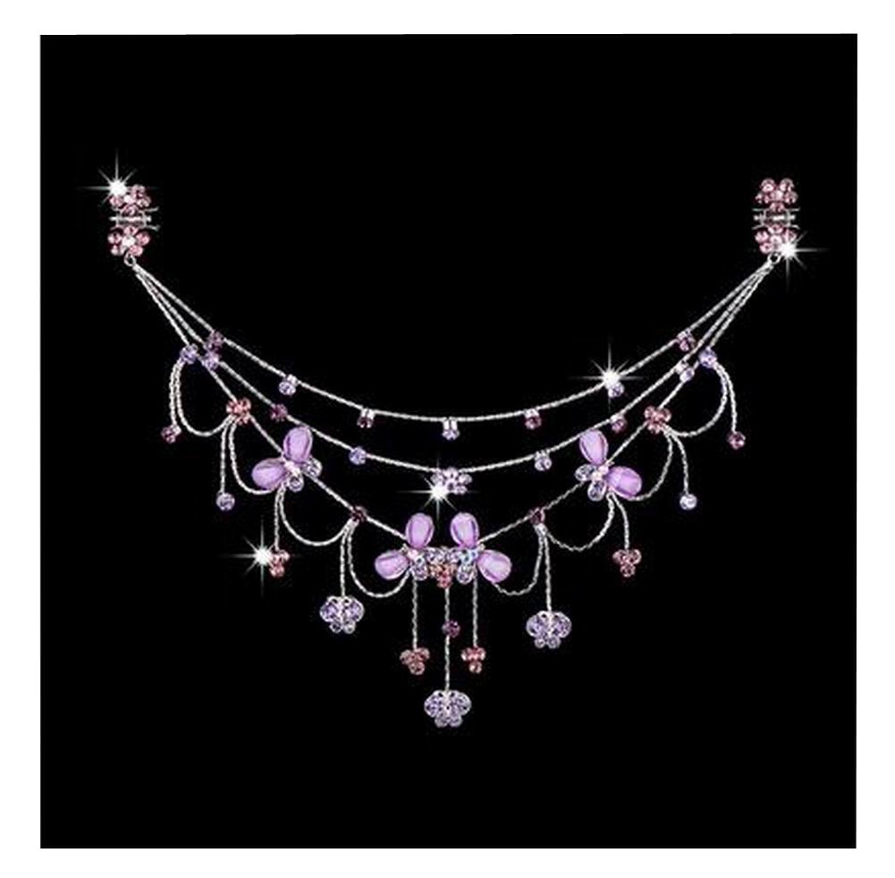 Princess Dress up Accessories Jewelry  Forehead Chain [Purple]