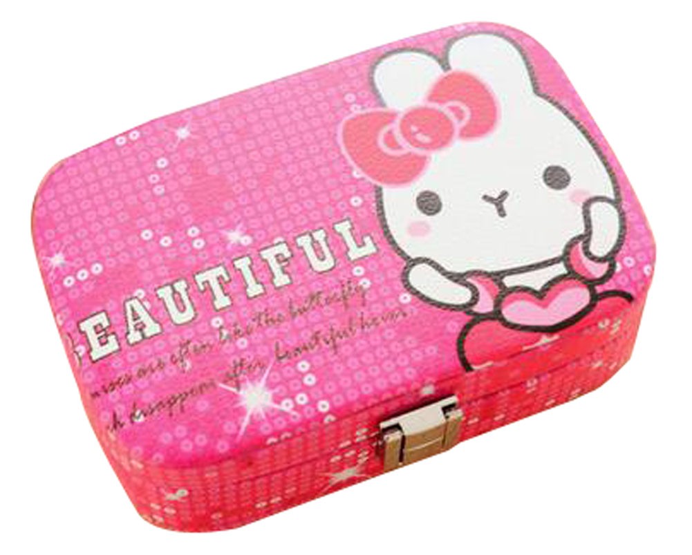 Upscale Jewelry Box Children's Dressing case Lovely Jewely Box E