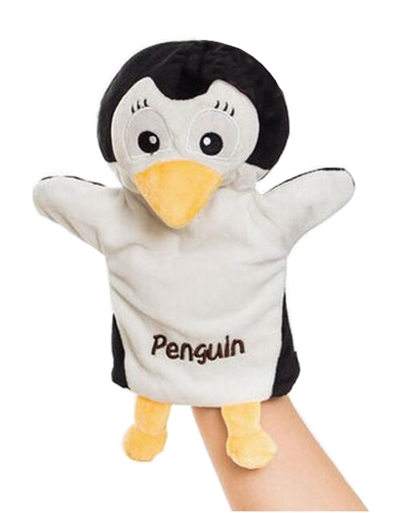 Plush Animal Hand Puppets Funny Toys for Kids, Penguin