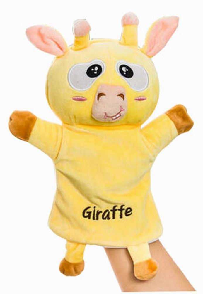 Plush Animal Hand Puppets Funny Toys for Kids, Giraffe A