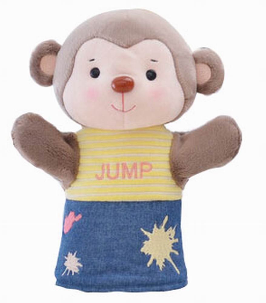 Plush Animal Hand Puppets Funny Toys for Kids, Monkey E