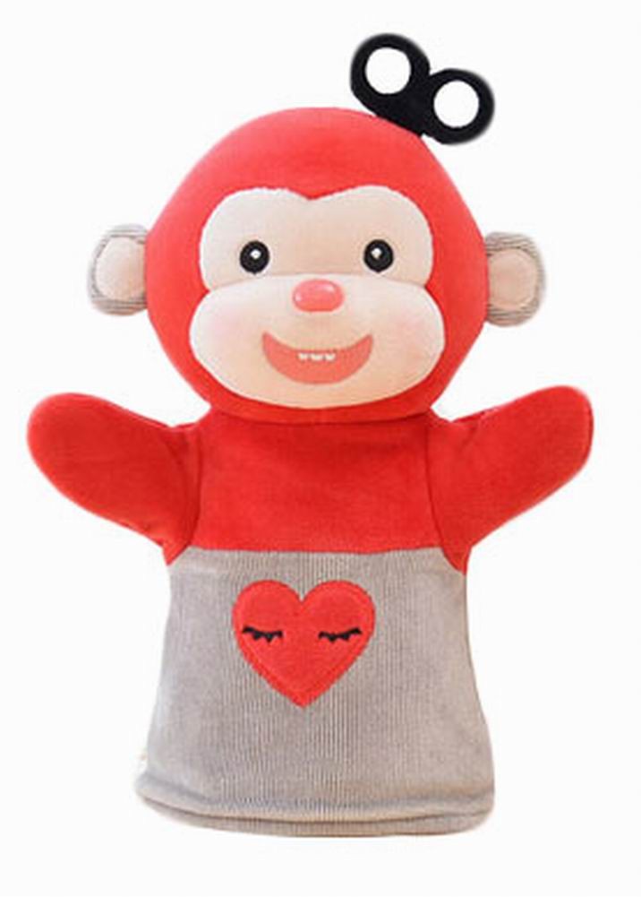 Plush Animal Hand Puppets Funny Toys for Kids, Monkey L