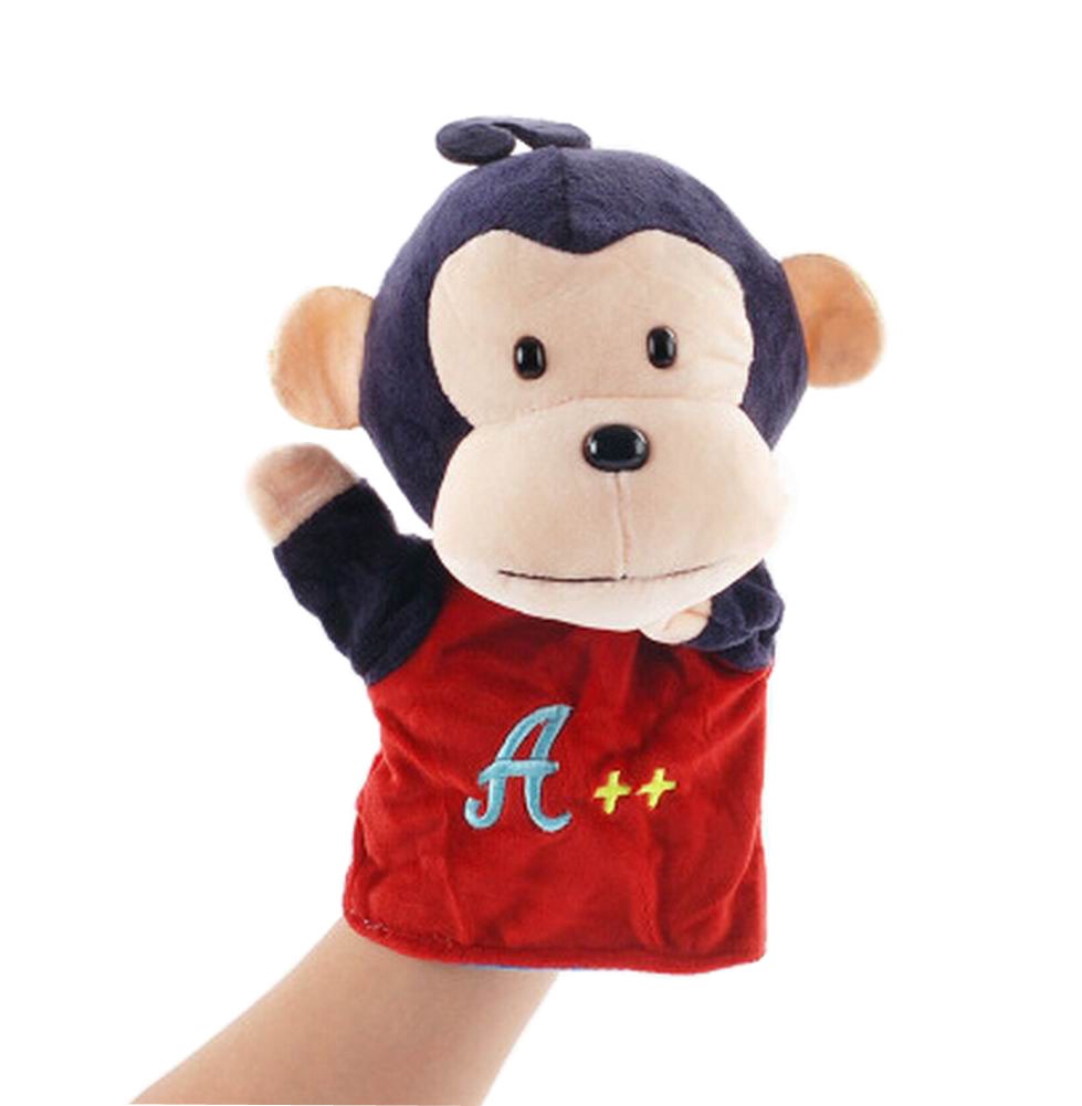 Soft Plush Cute Animal Babies Children Hand Puppet Toys Gift Monkey
