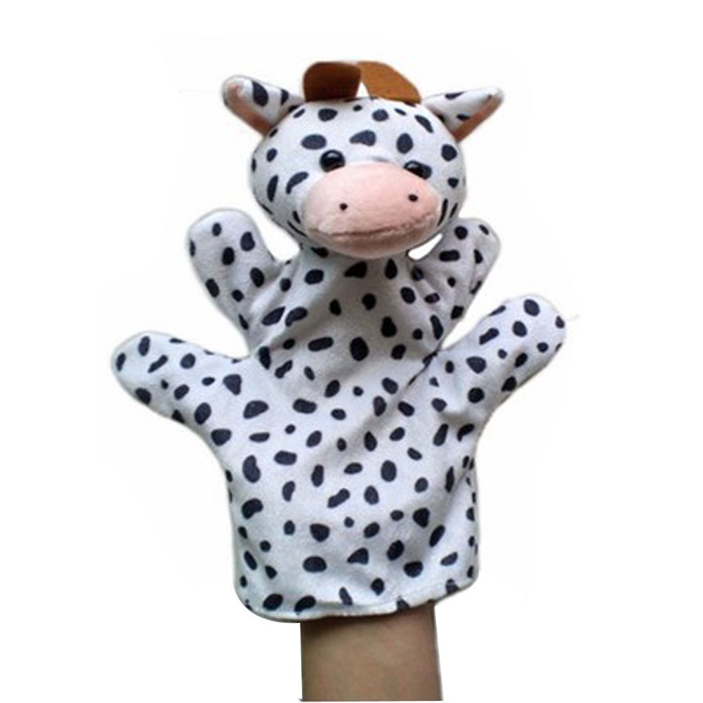 Lovely Animal Cattle Plush Hand Puppets