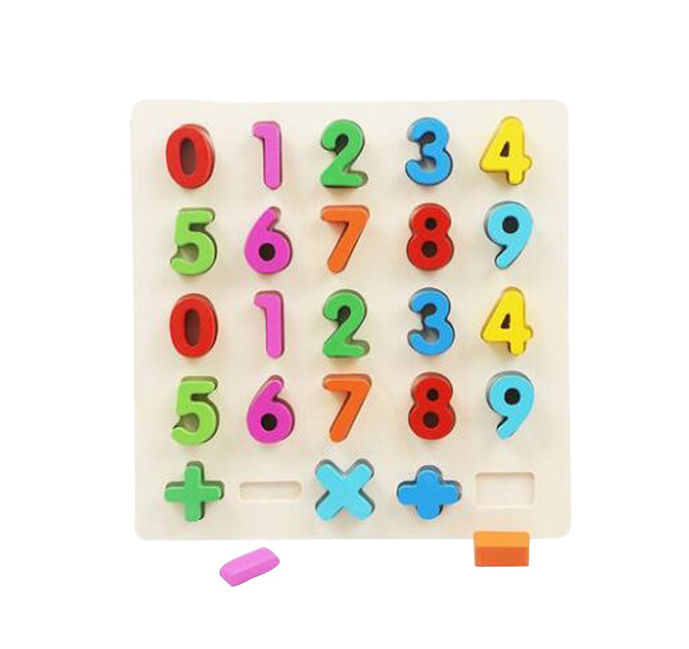 Funny Wooden Digitals Puzzles For Kid Children Educational Toys