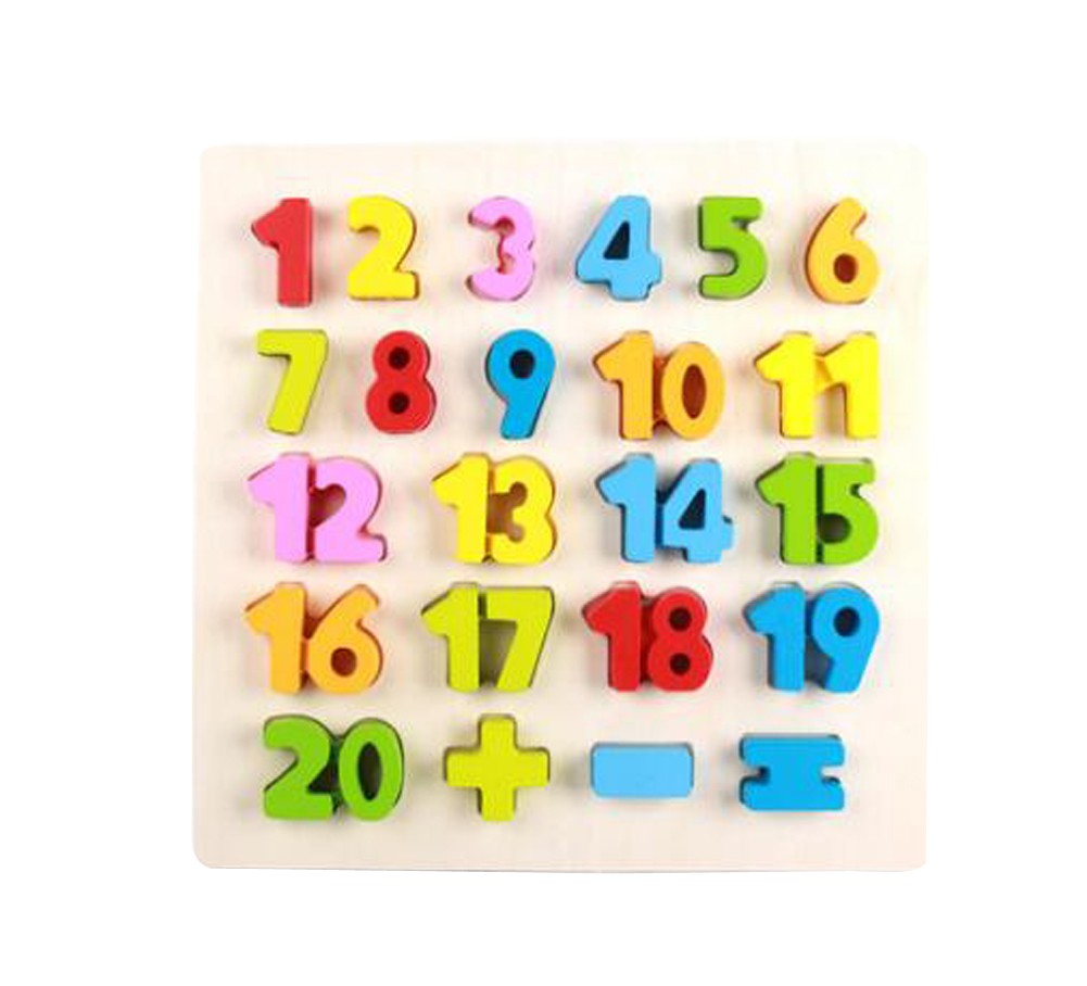 Wooden Digitals Puzzles For Kid Children Funny Educational Toys