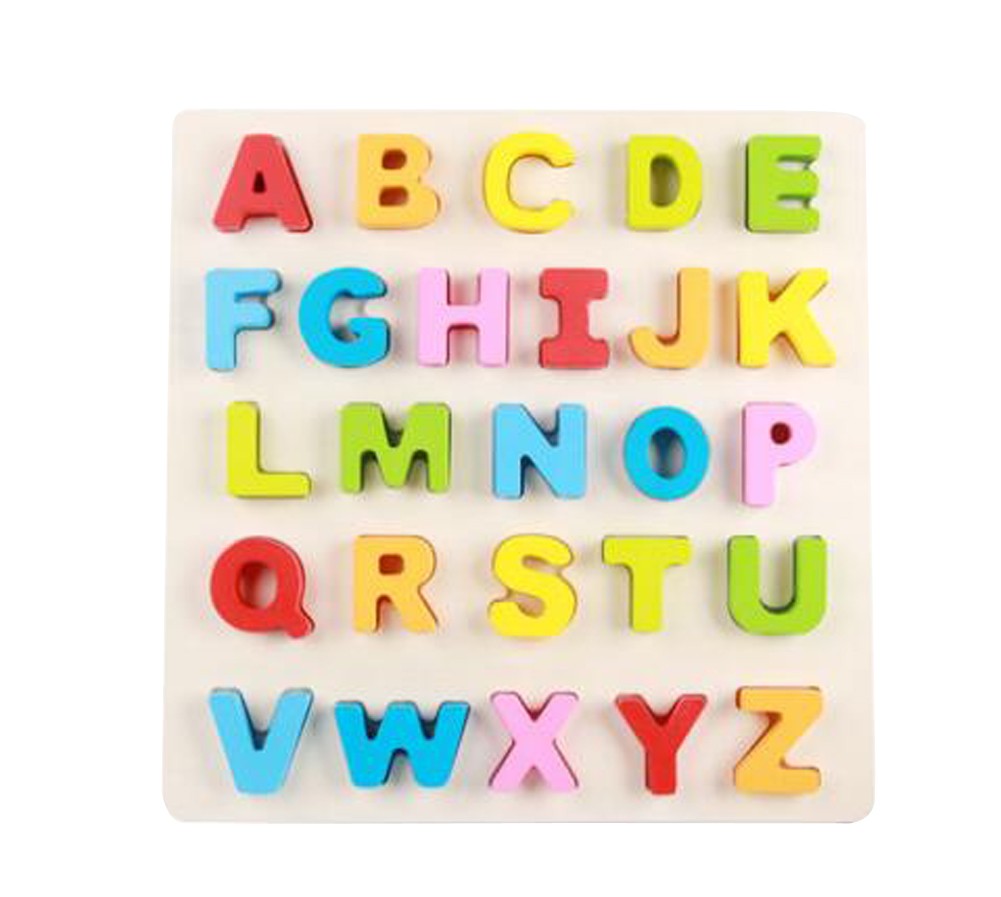 Funny Wooden Letters Puzzles For Kid Children Educational Toys