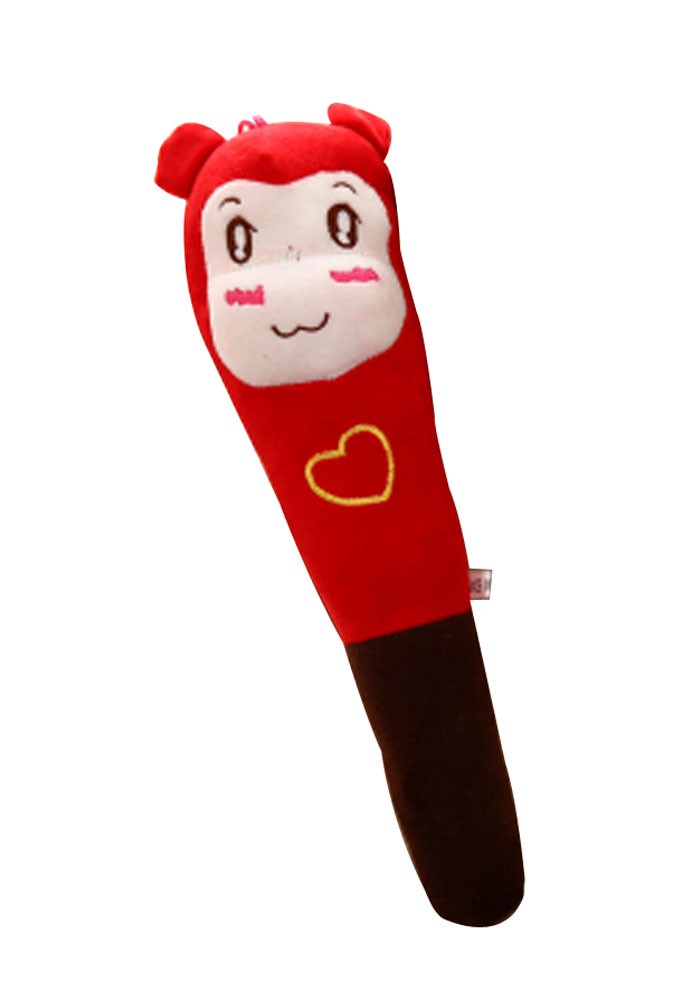 Red Monkey Massage Stick Plush Toy Stuffed Toy Set Of 2