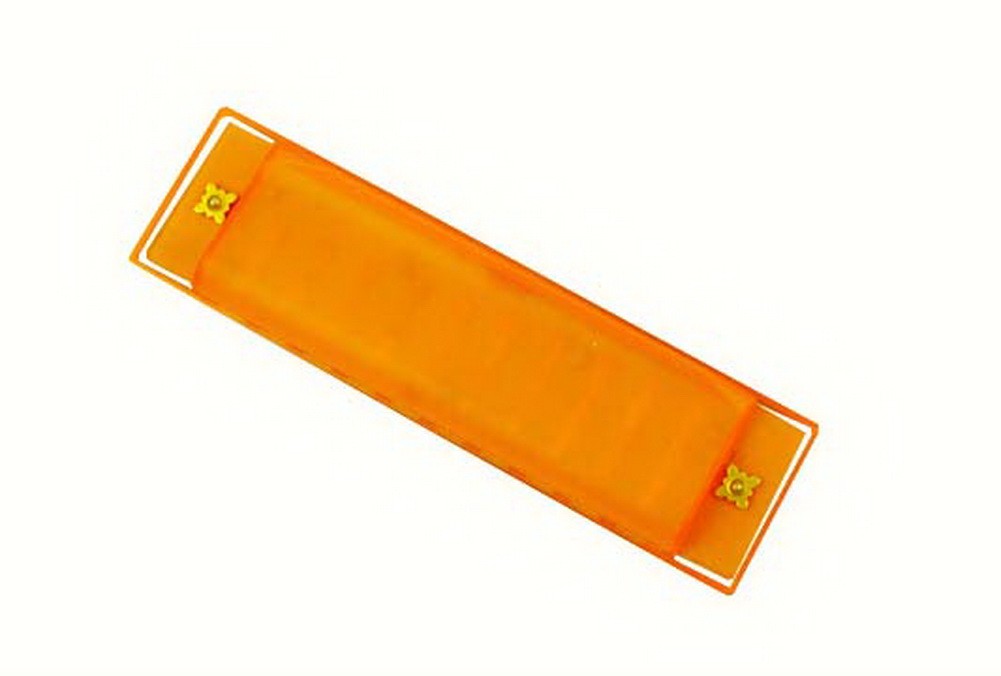10 Holes Learning Toy Kids Colorful Harmonica Educatial Muscic Toy [Orange]