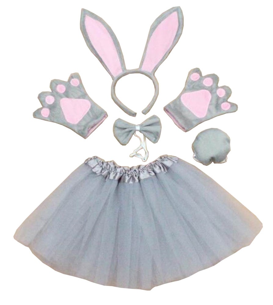 Show Costume Props Animal Performance Costume Party Costume Rabbit Gray