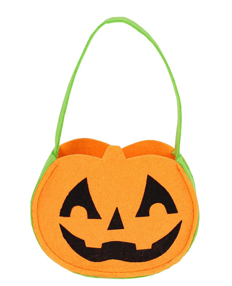 Set of 3 Halloween Kids Candy Bag Cute Pumpkin Trick or Treating Candy Bag