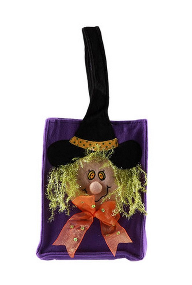 Halloween Kids Candy Bag 3D Colorful Witch Trick or Treating Candy Bag
