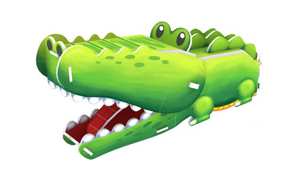 [Crocodile] Paper Architecture Building Model 3D Puzzle Educational Toy