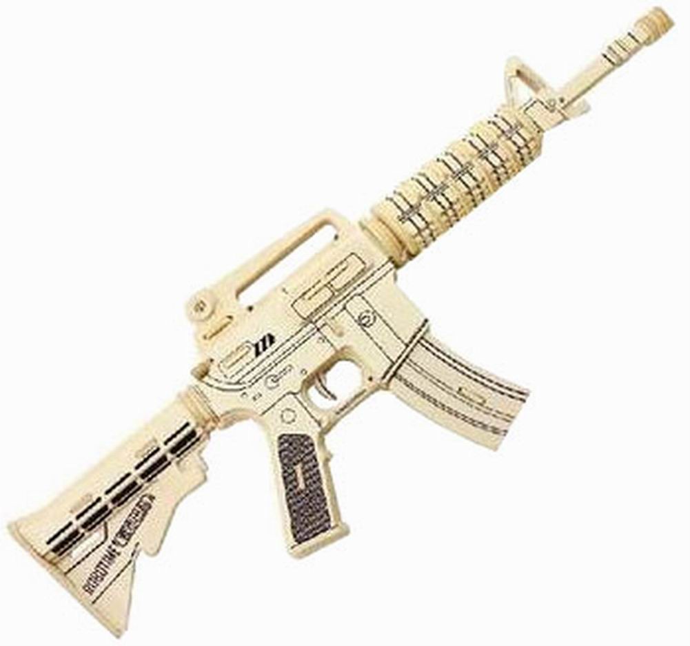 Attractive 3D Puzzle Educational Toy Diy 3d Stereoscopic Puzzle,M4 Assault Rifle