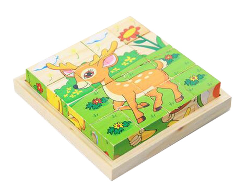 Lovely Deer Kids 3D Jigsaw Puzzle Wooden Puzzle