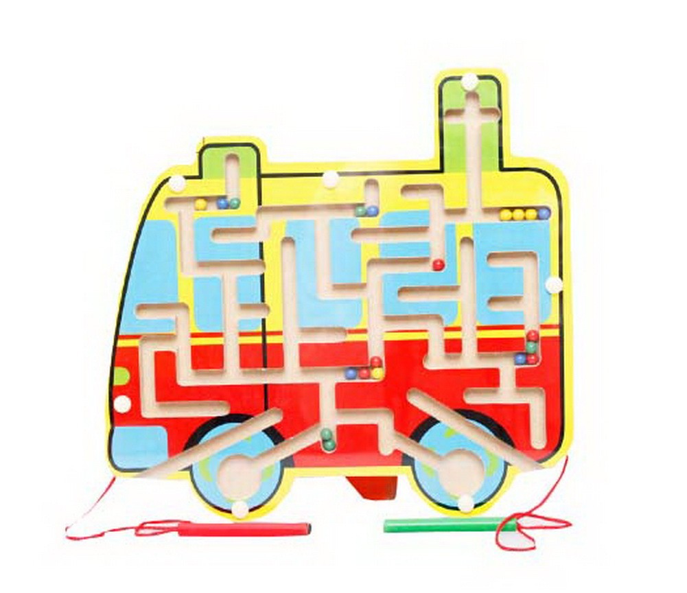 Funny Kids Circle Bead Maze Educational Parent-Child Toy With Magnetic Pen [Bus]