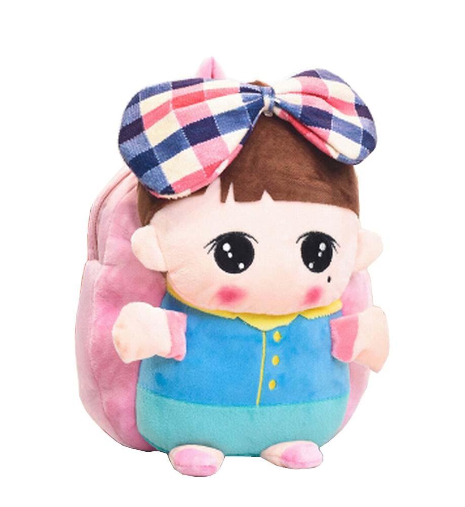 [Pink Girl] Lovely Toddle Plush Backpack Children Backpack For School