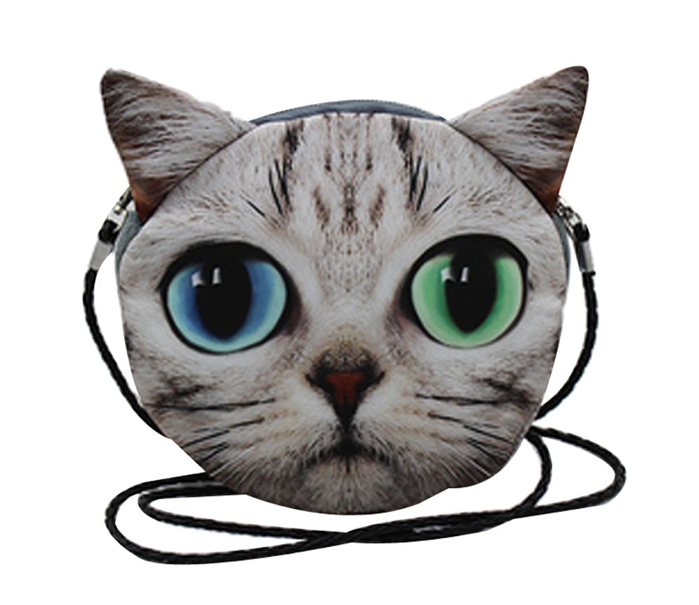 Cute 3D Prints Plush Satchel,Cat